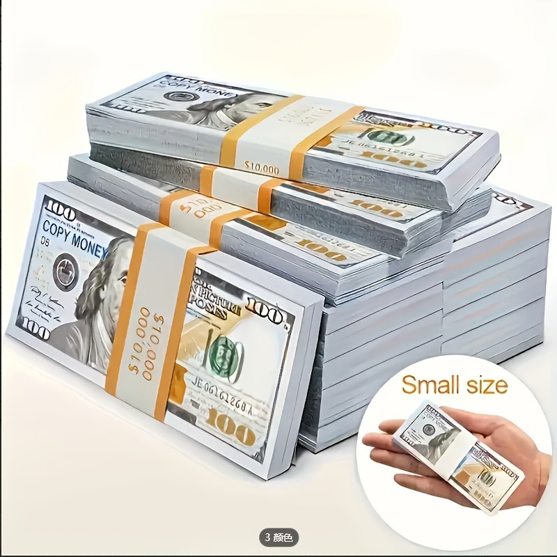 39e43a3c-72ca-4b62-950e-5685e14f Money That Looks Real,Prop Money 100 Dollar Bills Realistic Full Print 2 Sided,Movie Prop Money for Movies,Videos,Teaching and Birthday Party - Image 11
