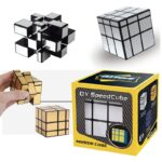 3x3x3 Mirror Cube,Silver Magic Cube Mirror Blocks,Speed Cube Mirror Blocks,Different Shape Puzzle Cube Silver Magic Cube Learning & Educational For Kids - Image 6