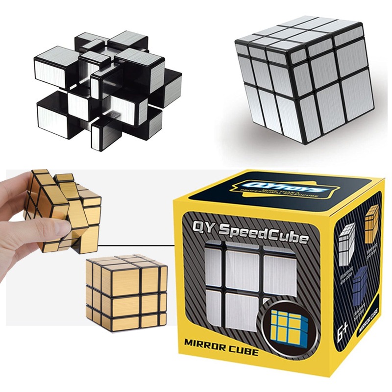 5769fa042f3f276ecae57ff9603d4a08 3x3x3 Mirror Cube,Silver Magic Cube Mirror Blocks,Speed Cube Mirror Blocks,Different Shape Puzzle Cube Silver Magic Cube Learning & Educational For Kids - Image 6