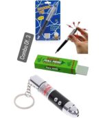 PACK OF 3 Pen, Laser Light AND Chewing Gum Fun Prank Combo, Non-Toxic Surprise Toys for Kids and Adults, Combo Deal