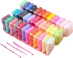 Pack of 12 Color Super Light Clay Air Dry Polymer Modelling Clay With 3 Tools,Kids Art Crafts Best Gift, clay for kids ,Bright and Fun Foam Clay Dough - 12 Color Pack,Creative Art DIY Crafts, Gift for Kids - Image 5