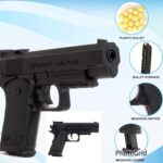 Hand Toy Gun Pack of 1 BB Bullets Gun Toy Mauser Gun Toy Ear + 2 5 10 Edge Revolver Gun Toy Birthday Gift Plastic Toy Gun Toy Gun Black with 8 Rounds Reload and 6mm Plastic BB Bullets for Kids Boys 10-12 Bullets - Image 4