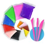 Pack of 12 Color Super Light Clay Air Dry Polymer Modelling Clay With 3 Tools,Kids Art Crafts Best Gift, clay for kids ,Bright and Fun Foam Clay Dough - 12 Color Pack,Creative Art DIY Crafts, Gift for Kids