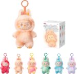Cute Monster Plush Keychain Toy – Soft & Fluffy Stuffed Doll with Big Eyes