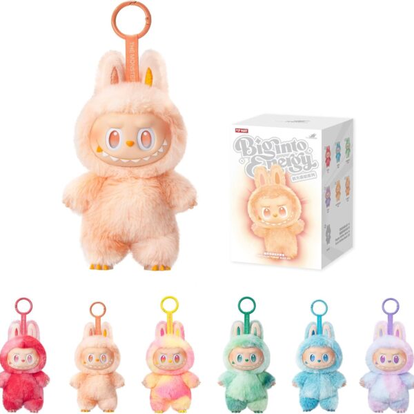 Cute Monster Plush Keychain Toy – Soft & Fluffy Stuffed Doll with Big Eyes