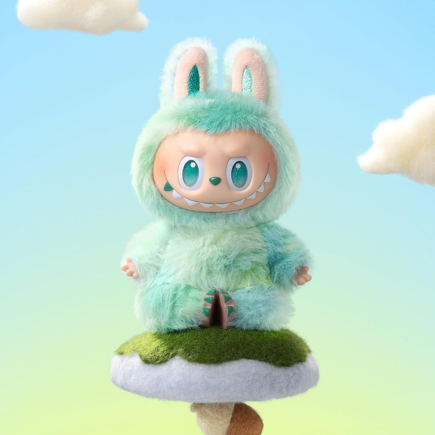 717VqkMEolL._AC_SL1500_ Cute Monster Plush Keychain Toy – Soft & Fluffy Stuffed Doll with Big Eyes - Image 5