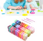 Pack of 12 Color Super Light Clay Air Dry Polymer Modelling Clay With 3 Tools,Kids Art Crafts Best Gift, clay for kids ,Bright and Fun Foam Clay Dough - 12 Color Pack,Creative Art DIY Crafts, Gift for Kids - Image 4