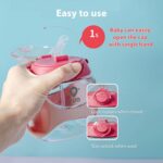 Kids Water Sippy Cup Creative Cartoon Baby Feeding Cups with Straws Leakproof Water Bottles Outdoor Portable Children's Cups,Baby Sipper Water/Juice Bottle for Toddler Kids 330ml, Anti-Spill Sippy Cup with Soft Silicone Straw - Image 7