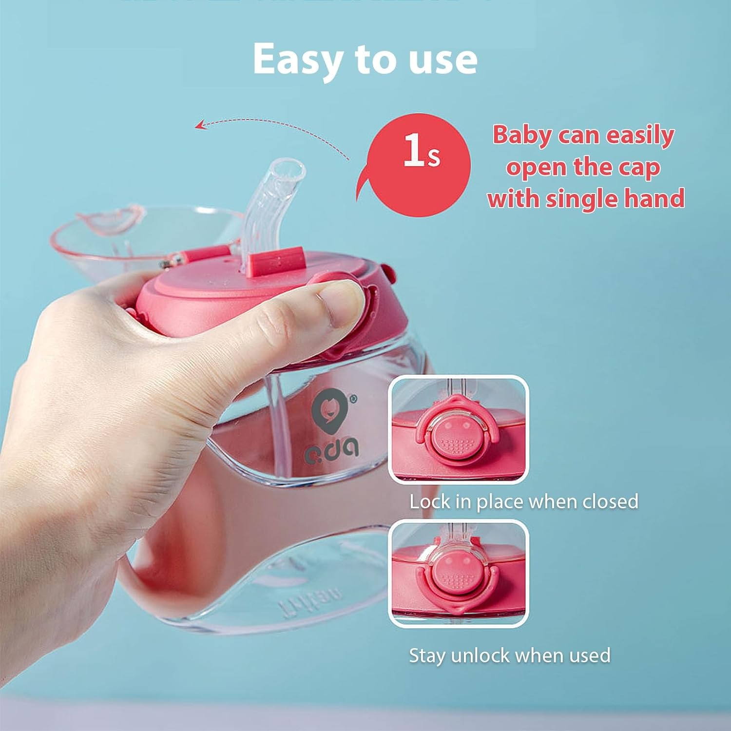 71jcP0R6orL._AC_SL1500 Kids Water Sippy Cup Creative Cartoon Baby Feeding Cups with Straws Leakproof Water Bottles Outdoor Portable Children's Cups,Baby Sipper Water/Juice Bottle for Toddler Kids 330ml, Anti-Spill Sippy Cup with Soft Silicone Straw - Image 7