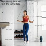 Jump Rope and Push-Up Handles, Multi-Functional Pushup Bar, Portable Gym Equipment for Men and Women ,Skipping Rope Automatic Jump Counter Adjustable Skipping Jumping Rope(1 pcs) - Image 3