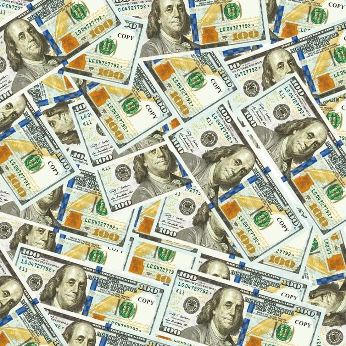 81nZux-x0cL._SL1100 Money That Looks Real,Prop Money 100 Dollar Bills Realistic Full Print 2 Sided,Movie Prop Money for Movies,Videos,Teaching and Birthday Party - Image 2