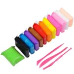 Pack of 12 Color Super Light Clay Air Dry Polymer Modelling Clay With 3 Tools,Kids Art Crafts Best Gift, clay for kids ,Bright and Fun Foam Clay Dough - 12 Color Pack,Creative Art DIY Crafts, Gift for Kids - Image 6