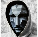 The Squid Game Cosplay MaskSquid TV Show Halloween Costume Mask Square Triangle Circle Front Man (Front Man)Halloween Game Mask, Carnival Mask, Game Mask, Black Mask, Halloween Cosplay, Gadget, Man Mask, Circle, Triangle and Square, One Size Fits All for - Image 2
