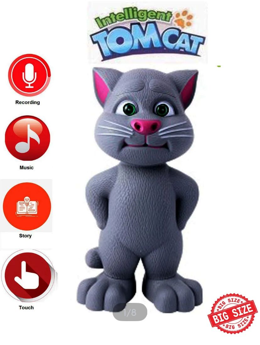WhatsApp Image 2025-08-20 at 8.11.13 AM Tom the Talking Cat: Interactive Touch-Sensor Toy!""Touch & Talk with Tom: The Ultimate Cat Toy!""Talking Tom Interactive Cat: Speak, Touch, and Play!""Interactive Talking Tom Cat: Speak & Play!""Touch & Talk Tom: The Interactive Cat Companion - Image 4