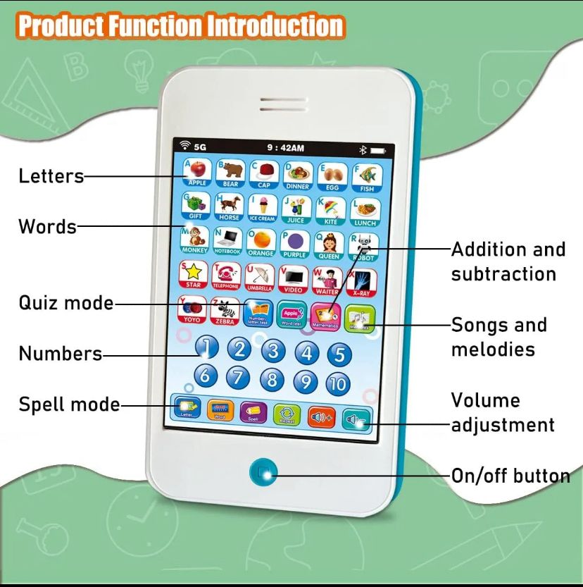 WhatsApp Image 2025-08-20 at 8.24.41 AM (1) Kids Learning Toy Mobile Phone – Educational Musical Smartphone with Lights & Sounds - Image 3