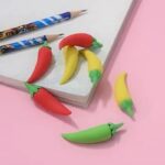 Chili Pepper Erasers for Kids, 3D Food Erasers for Boys and Girls, Fun Take Apart Erasers for School Supplies Prize Gifts Party Favors