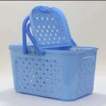 Baby Carry Basket with Double Lid & Handle – High Quality Plastic Baby Clothes & Storage Basket (Medium & Large Size) - Image 4