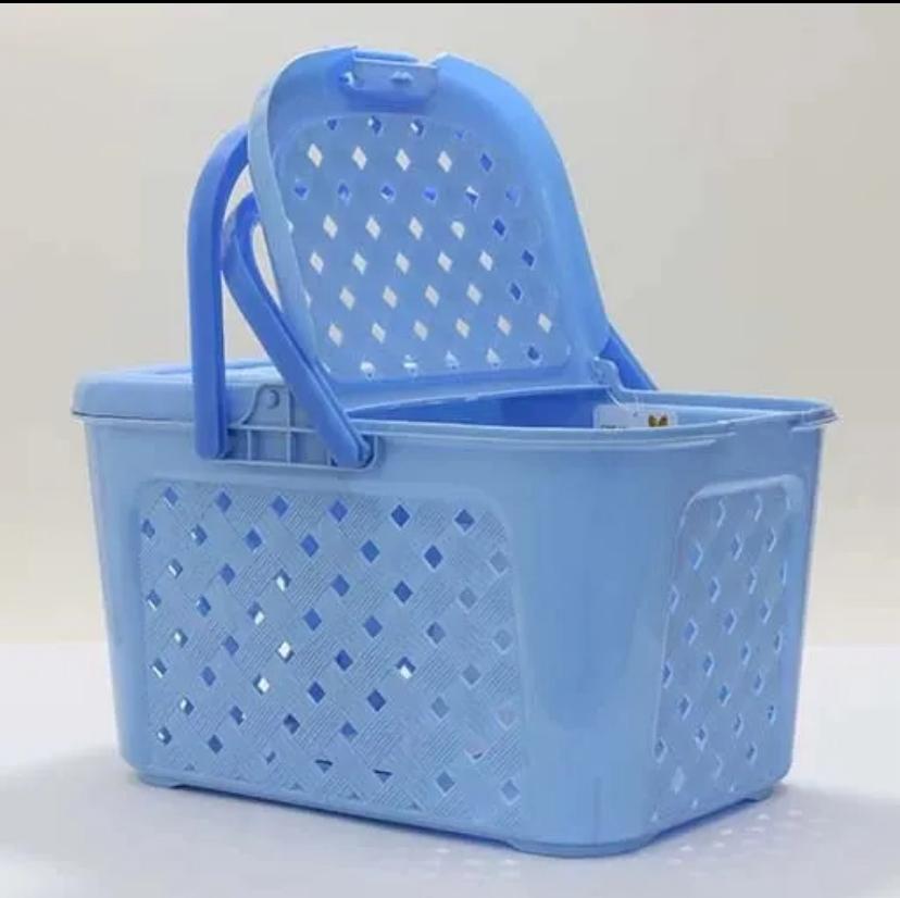 WhatsApp Image 2025-08-21 at 9.32.34 PM (1) Baby Carry Basket with Double Lid & Handle – High Quality Plastic Baby Clothes & Storage Basket (Medium & Large Size) - Image 4