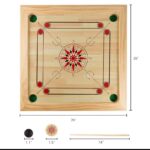 Super Export Quality Wooden Carrom Board 30inch Wooden Carrom Board Game With Striker and Coins Set 30Inches Large - Image 2