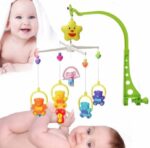 Baby Giraffe Rotating Bedside Bell Set Bed Bell Crib Organic Sensory Training Toys with Music Fashionable Baby Mobiles - Image 3