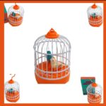 Musical light Bird cage with 2 birds beautiful toy for children's, Electric Induction Mini Birds Cage With SOUND & LIGHT - Image 3