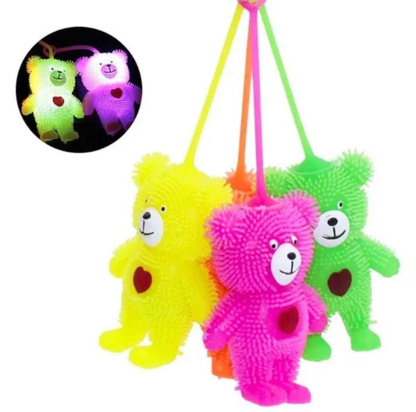WhatsApp Image 2025-09-10 at 4.09.43 AM Soft Puffer Mini Teddy Bear TOYMAN Flashing Puffer Ball/Light Up Lovely Bear Puffer Quishy Light Puffer Stress Ball Bouncy Rubber Puffer Balls for Kids Multicolor-1pcs - Image 7