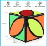 Magic Square Maple Leaf Ivy Rubik's Cube Curved Inclined Shaped Clover Rubik's Cube Toy, CuberSpeed Speedcubing Bundle Ivy Cube - Black Magic Cube with Skewb Cube, Black Magic Cube - Image 3