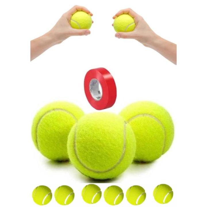 d8a50586c732cb6d8dce1c5947abe591 Cricket Soft Ball With Red ball Tape tennis ball For All Cricter Lover - Image 4
