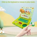 Dinosaur Series Learning Machine Animated Screen Laptop For Kids With Multiple Sounds, Cheerful Music & Screen Animation - 2403, Musical Computer Toy For Kids Dinosaur Theme Animated Laptop Toy With Music & Lights, - Image 6