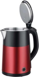 Electric Kettle with Double Body stainless Steel With Color Combination Black and Mehrun High Quality Electric Kettle 2.5 L - Image 2