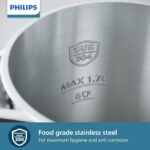 Philips Series 5000 Double Walled Kettle - Family-Sized 1.7L Capacity, Stainless Steel, Boil dry protection, Safe-to-touch - Image 4