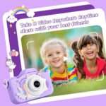 T2.0 Inch Color Screen Children Mini Cute Digital Camera 1080P Children Toys Video Recorder Camcorder professional design, Rechargeable Kids Digital Camera, Educational Toy Camera with Video and 2-inch 1080P HD Screen and 32GB SD Card - Image 4