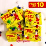 POP Crackers Full Box | Pack of 10 Pop Pop Snappers & Pop Pop Crackers for Children Playing | Crackers fireworks - Each Contain 50 Snappers - Pop Pop