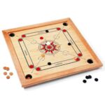 Carrom board game,Wooden carrom 20x20 inches board,Indoor carrom board,Professional carrom board,Carrom game set,Smooth surface carrom board,Compact carrom board