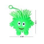 Kids Elastic Glow Vent Ball Hair Ball Hedgehog Ball Children Soft Rubber Toys Cartoon LED Light Up Flash Ball Fidget Toy,Soft Flashing Puffer Ball Captious Ball Stress Reliever, - Image 6