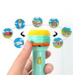 Flashlight Projector for Kids,Child Slide Projector Flashlight Light Toy Early Educational Learning Night Light Childhood Bedtime Cognition Device Fun Torch with Animal Pattern Interactive Toy - Image 7