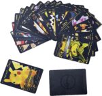 55 Pcs Pokemon Gold Foil Cards Anime Cartoon Pokemon English Version Tcg Card - 55 Pcs Pokemon Cards Box For Fans Rare Collection Card Child Toys Gifts - Golden Edition - Image 4