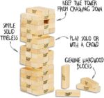 Classic Jenga By The Toys Mart 48 Blocks Wooden Stacking Tower Board Game for Kids & Adults, Jenga Game - Wooden Blocks/ Stacking Tumbling Tower Game for Kids (Age: 6 and Up - FB Gamez) - Image 2