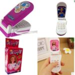 Barbie Play Cell Phone Toy for Kids, Toddlers with Music, Ringtones, Lights - Birthday Party Favors and Gifts for Girls and Boys,Cute Kids Barbie Mobile Phone Toy With Light and Music For Kids and Toddlers - Image 4
