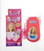 Barbie Play Cell Phone Toy for Kids, Toddlers with Music, Ringtones, Lights - Birthday Party Favors and Gifts for Girls and Boys,Cute Kids Barbie Mobile Phone Toy With Light and Music For Kids and Toddlers
