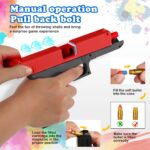 Dress-Up Accessories Glock Soft Bullet Toy Gun - with Magazine and Bullets silencer,Children's Gift(Red&Black), Glock Soft Bullets Toy with Jump Ejectinging Magazine, Soft Bullets & Pull Back Action, Toys for Boy Birthday Gift Item Foam Blaster Bullet Toy - Image 2