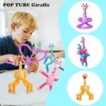 Telescopic Suction Cup Giraffe Toy Pop Tubes Fidget Toys Sensory Tubes Boys Girls Toddler Autism Products Easter Gifts,Cute Giraffe Stretch Tube Stress Relief Sensory Toy For Kids - Image 4