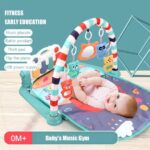 Baby Play Mat with Music and Lights, Play Piano Gym, Early Development Activity Baby Play Mat Toy Gift Kids Musical Piano Gym Mat With Music & Lights Kids NEW Toys Non-toxic Kick n Play Piano Baby Piano Fitness Play Mat Toy Babi Palestra Play Mat Gym - Image 2