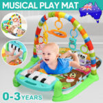 Baby Play Mat with Music and Lights, Play Piano Gym, Early Development Activity Baby Play Mat Toy Gift Kids Musical Piano Gym Mat With Music & Lights Kids NEW Toys Non-toxic Kick n Play Piano Baby Piano Fitness Play Mat Toy Babi Palestra Play Mat Gym - Image 3