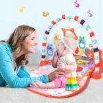 Baby Play Mat with Music and Lights, Play Piano Gym, Early Development Activity Baby Play Mat Toy Gift Kids Musical Piano Gym Mat With Music & Lights Kids NEW Toys Non-toxic Kick n Play Piano Baby Piano Fitness Play Mat Toy Babi Palestra Play Mat Gym