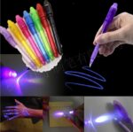 Artisian-Invisible Ink Pen Creative Magic LED Highlighter  In 1 UV Black Light Secret Invisible Writing Pen Uv Torch Illuminate Magic Pen - Image 3