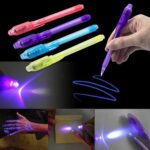 Artisian-Invisible Ink Pen Creative Magic LED Highlighter  In 1 UV Black Light Secret Invisible Writing Pen Uv Torch Illuminate Magic Pen - Image 2