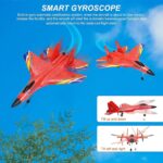 Rc Flying Plane, Model HW-33 Fighter Jet, Material EPP Foam, Colour Red, Blue and Yellow, For Kids, Remote Control Airplane 2.4Ghz Glider Rc Plane,2 Ch Remote Control Fighter Jet Easy to Fly,Epp Foam Rc Aircraft with Automatic Balance Gyro for Kids/Adults - Image 7