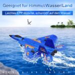 Rc Flying Plane, Model HW-33 Fighter Jet, Material EPP Foam, Colour Red, Blue and Yellow, For Kids, Remote Control Airplane 2.4Ghz Glider Rc Plane,2 Ch Remote Control Fighter Jet Easy to Fly,Epp Foam Rc Aircraft with Automatic Balance Gyro for Kids/Adults - Image 3