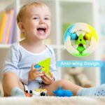 Pyramid Cube 3x3 Sticker less - Triangle Rubiks Cube Cubelelo QiYi Coin Tetrahedron Stickerless Speed ​​Cube Magic Cube Puzzle Toy Magic Puzzle Cubes, Pyramid Magic Cube Puzzle Magic Cube for Faster and More Precise with Vibrant Colours - Image 6